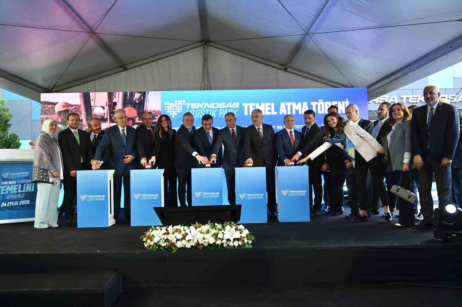 GİRİŞİM SERMAYESİ YATIRIM FONU MODELİYLE TEKNOSAB'DA HAYATA GEÇİRİLEN YAKLAŞIK 210 MİLYON DOLARLIK LOJİSTİK PARK PROJESİNİN TEMELİ ATILDI.