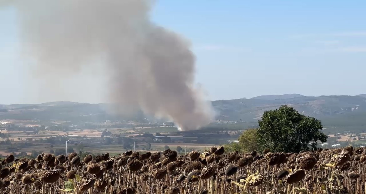 BALIKESİR'DE TARIM ARAZİSİNDE BAŞLAYAN YANGIN ORMANLIK ALANA SIÇRADI: 3 HELİKOPTER HAVADAN MÜDAHALE EDİYOR