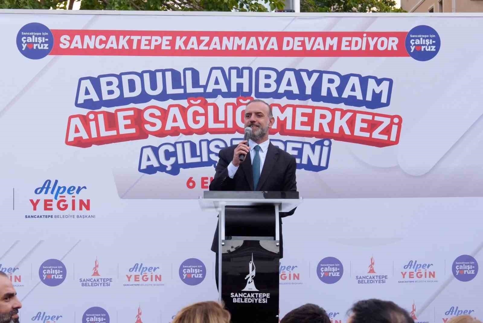 SANCAKTEPE BELEDİYE BAŞKANI ALPER YEĞİN AÇILIŞTA KONUŞMA YAPTI.