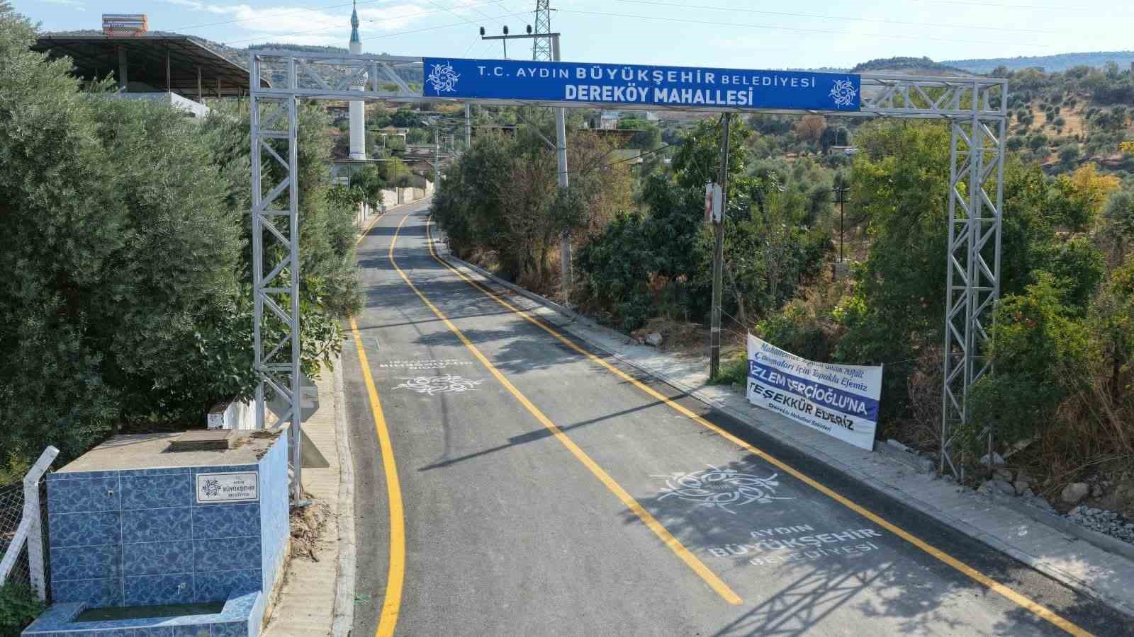 AYDIN BÜYÜKŞEHİR BELEDİYESİ EKİPLERİ, EFELER İLÇESİ DEREKÖY MAHALLESİ’NİN ANA ULAŞIM GÜZERGAHINDA ASFALT YENİLEME ÇALIŞMASINI TAMAMLADI.