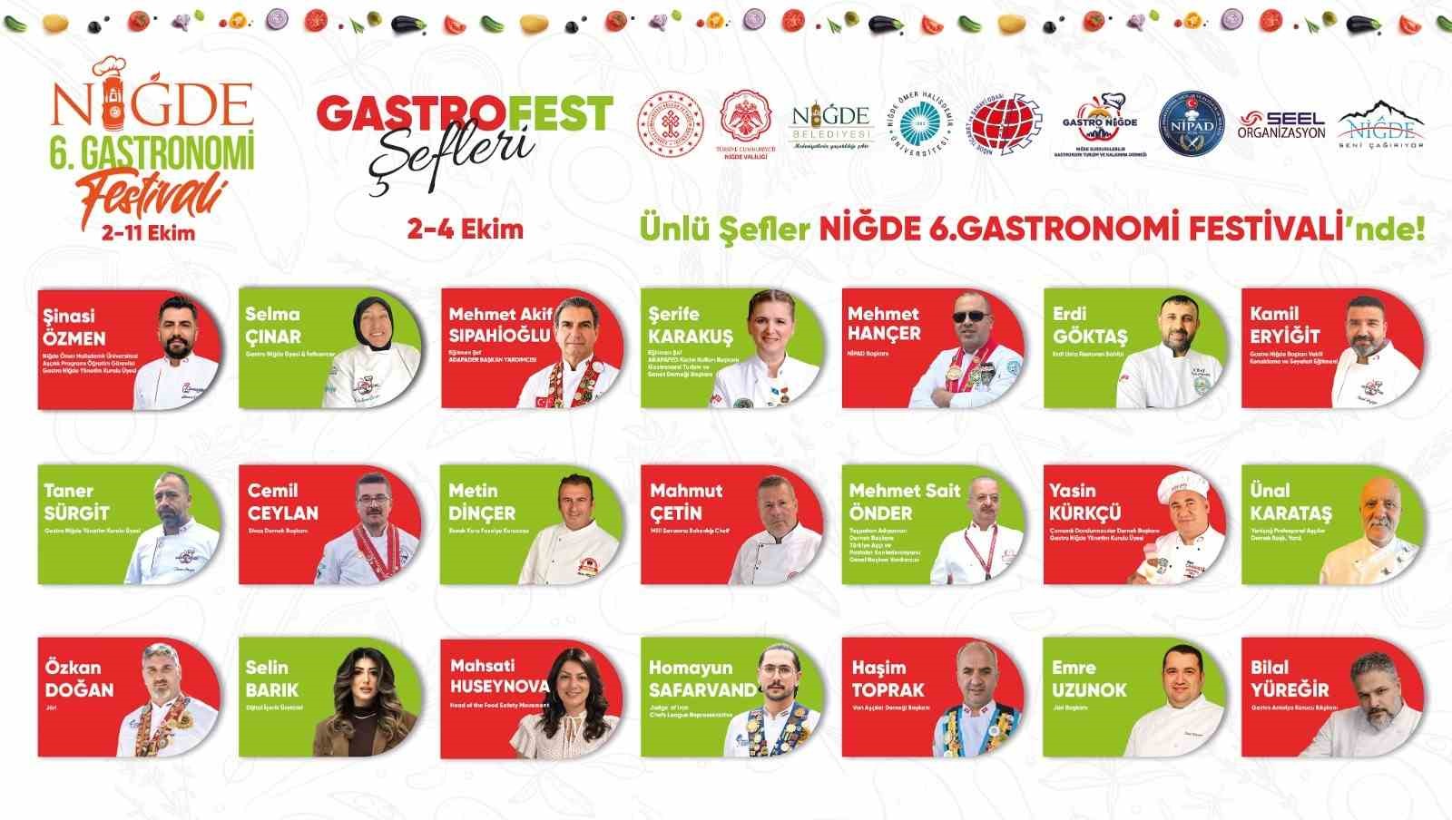 6. GASTRONOMİ FESTİVALİ İÇİN GERİ SAYIM BAŞLADI
