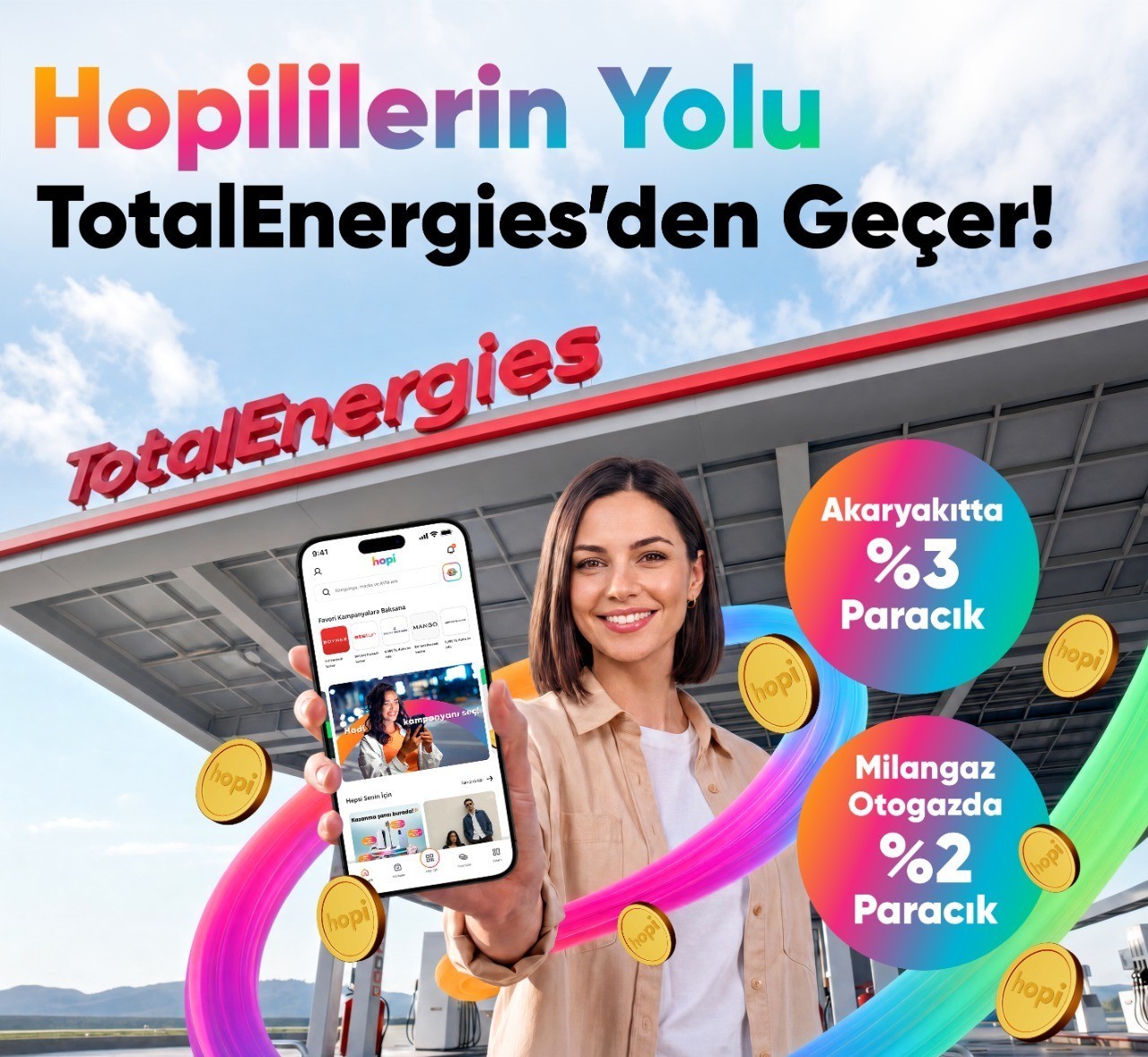 VERİYE DAYALI MÜŞTERİ TEKNOLOJİLERİ ŞİRKETİ HOPİ'NİN KULLANICILARI, TOTALENERGİES İSTASYONLARI'NDAKİ AKARYAKIT VE MİLANGAZ OTOGAZ ALIŞVERİŞLERİNDEN DE SADAKAT PUANI OLAN 'PARACIK' KAZANABİLECEK, HEM AKARYAKIT VE OTOGAZ HARCAMALARINDA HEM DE DİĞER HOPİ ÜYE İŞ YERLERİNDE KULLANILABİLECEK.