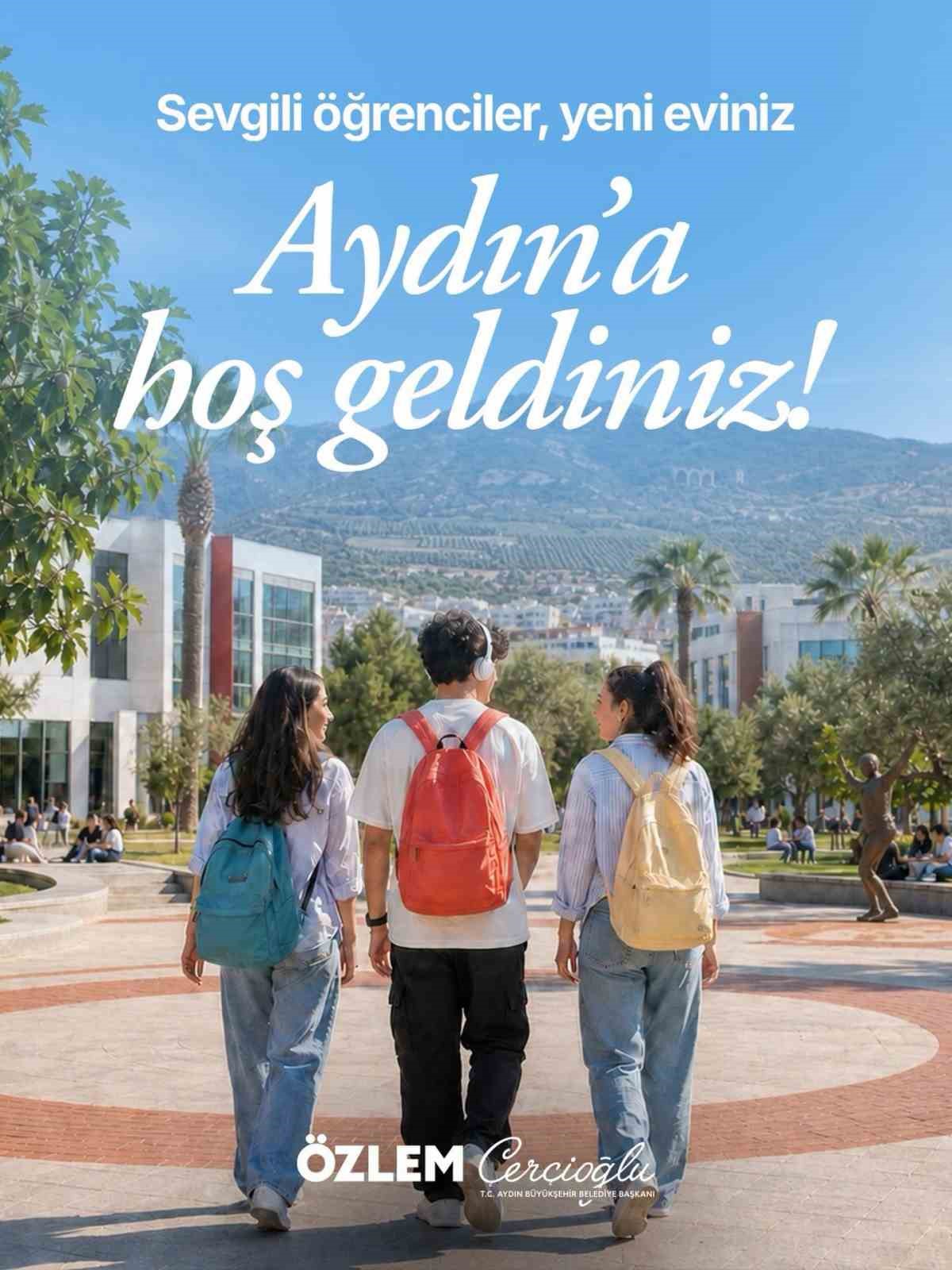 ÜNLÜ TARİHÇİ HEREDOT’UN 'GÖKYÜZÜNÜN ALTINDAKİ EN GÜZEL YERYÜZÜ' OLARAK TABİR ETTİĞİ AYDIN, YERLEŞTİRME SONUÇLARININ AÇIKLANMASININ ARDINDAN ÜNİVERSİTE ÖĞRENCİLERİNİ BEKLEMEYE BAŞLARKEN, AYDIN BÜYÜKŞEHİR BELEDİYE BAŞKANI ÖZLEM ÇERÇİOĞLU DA GENÇLERE SESLENEREK "AYDIN ARTIK SİZİN DE KENTİNİZ, YENİ EVİNİZE HOŞ GELDİNİZ" DEDİ.