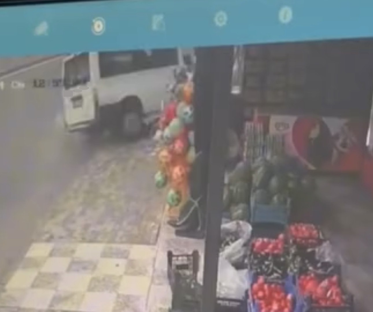 KAZA ANI GÜVENLİK KAMERASINA YANSIMA ANI