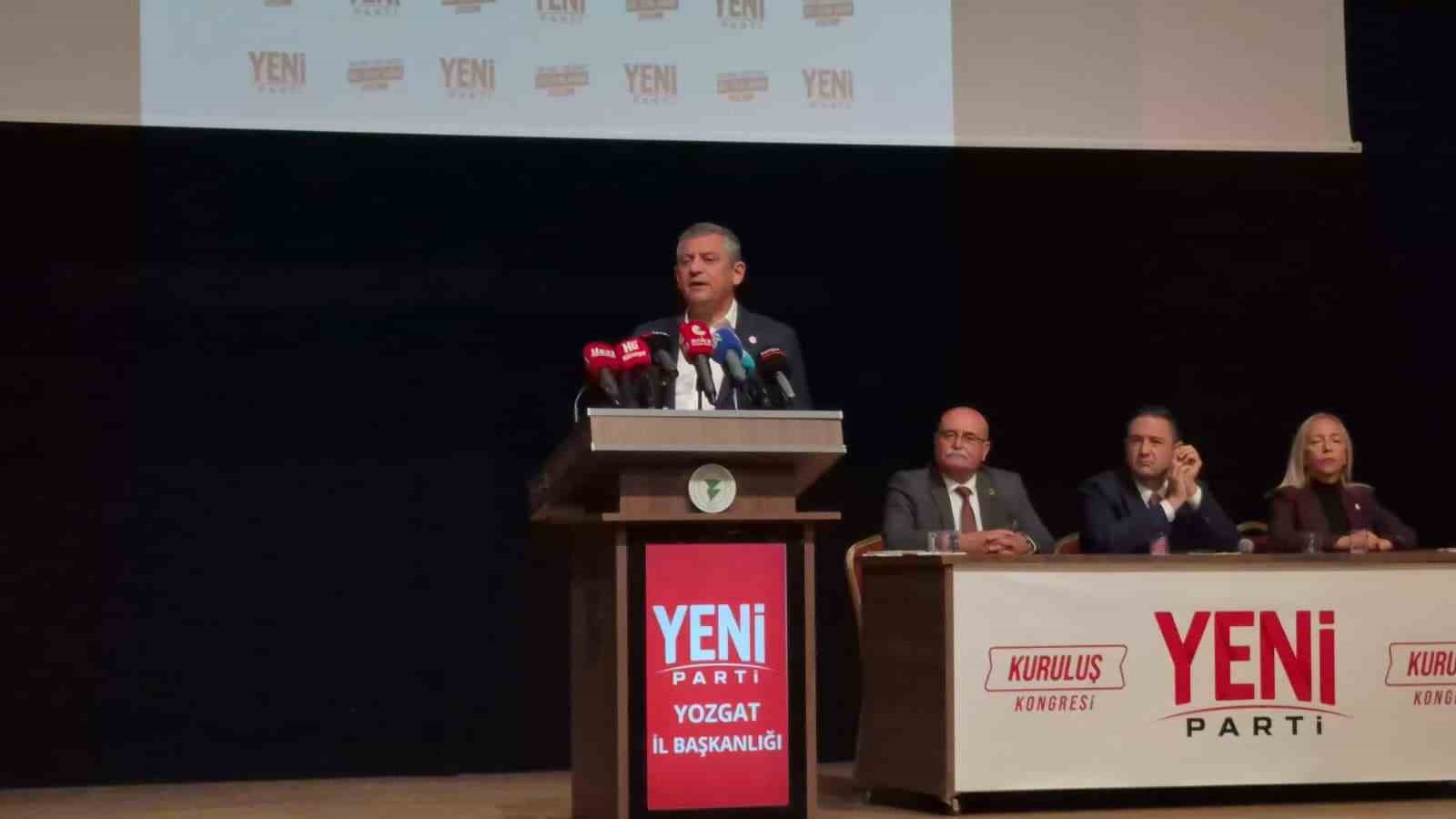 YENİ PARTİ GENEL BAŞKANI ÖZGÜR ÖZEL