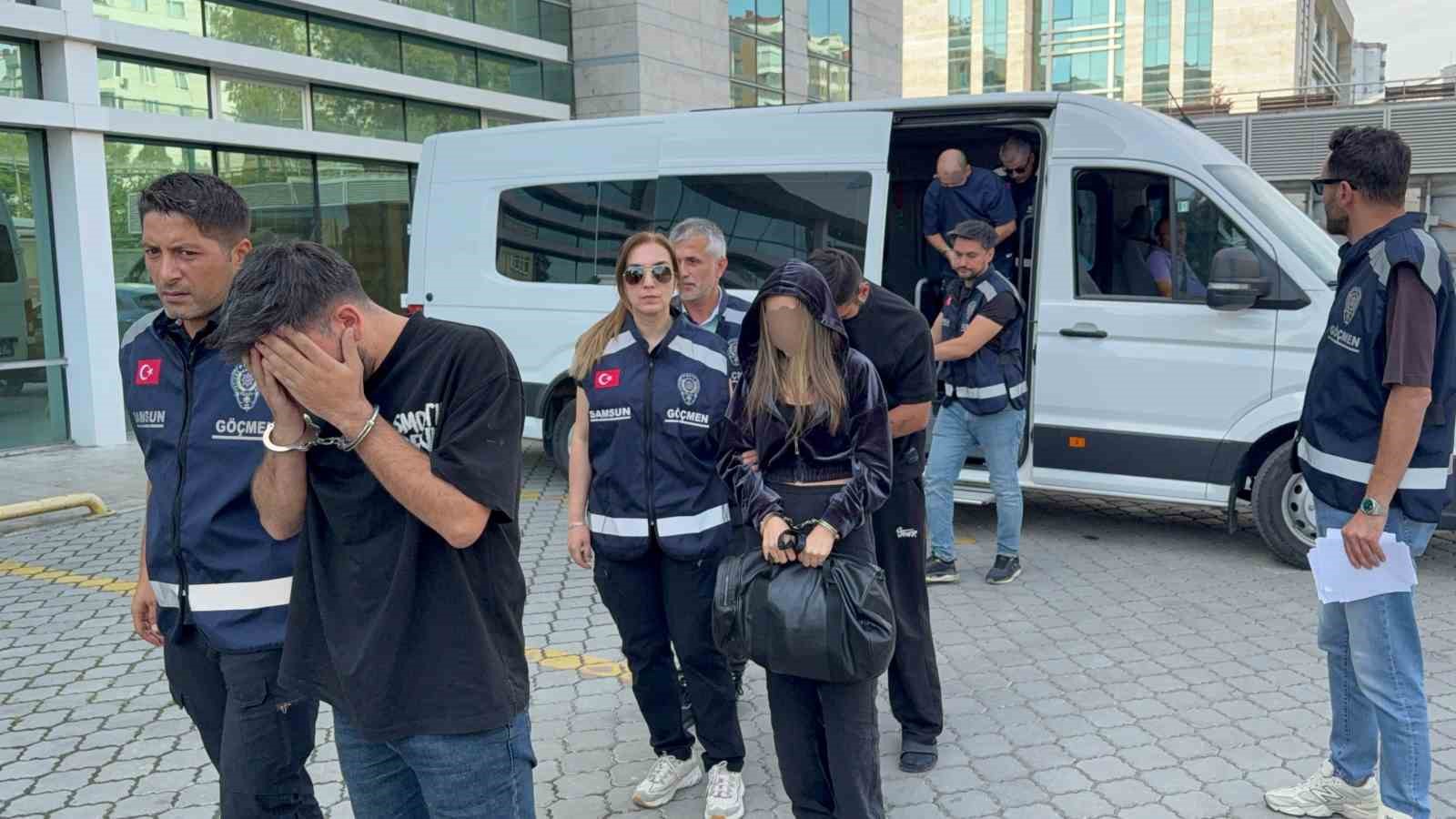 SAMSUN’DA DÜZENLENEN OPERASYONDA 3 KADIN KURTARILIRKEN, 1’İ KADIN 5 ŞÜPHELİ GÖZALTINA ALINDI.