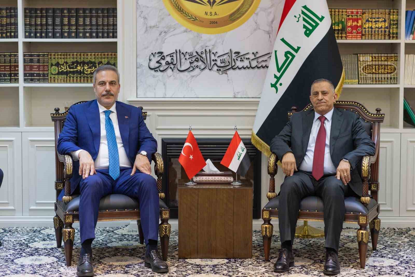 DIŞİŞLERİ BAKANI HAKAN FİDAN, İSLAM İŞBİRLİĞİ TEŞKİLATI 52. DIŞİŞLERİ BAKANLARI KONSEYİ TOPLANTISI KAPSAMINDA BULUNDUĞU BAĞDAT'TA IRAK ULUSAL GÜVENLİK MÜSTEŞARI KASIM ABBUDİ İLE GÖRÜŞTÜ.