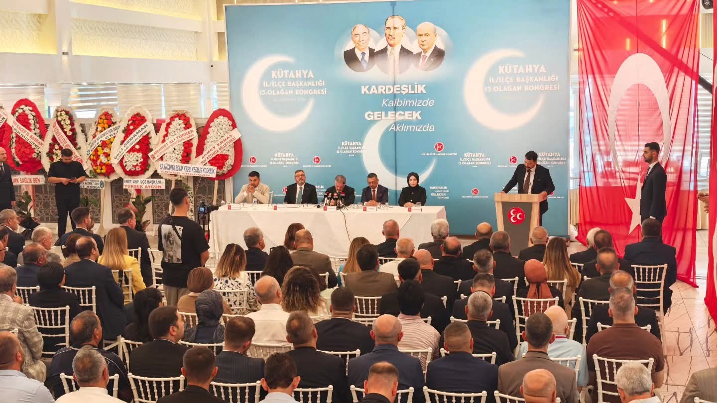 MİLLİYETÇİ HAREKET PARTİSİ (MHP) KÜTAHYA MERKEZ İLÇE BAŞKANLIĞI’NIN 15. OLAĞAN KONGRESİ, "KARDEŞLİK KALBİMİZDE, GELECEK AKLIMIZDA" SLOGANIYLA YOĞUN KATILIMLA GERÇEKLEŞTİRİLDİ.