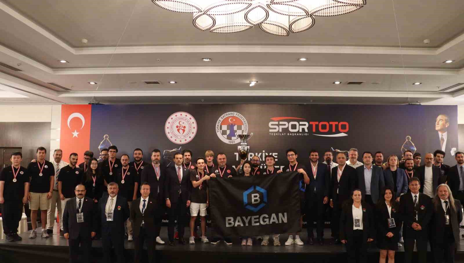 BAYEGAN PENDİK SATRANÇ SPOR KULÜBÜ, TÜRKİYE SATRANÇ SÜPER LİGİ’NDE ÜST ÜSTE ÜÇÜNCÜ KEZ ŞAMPİYON
