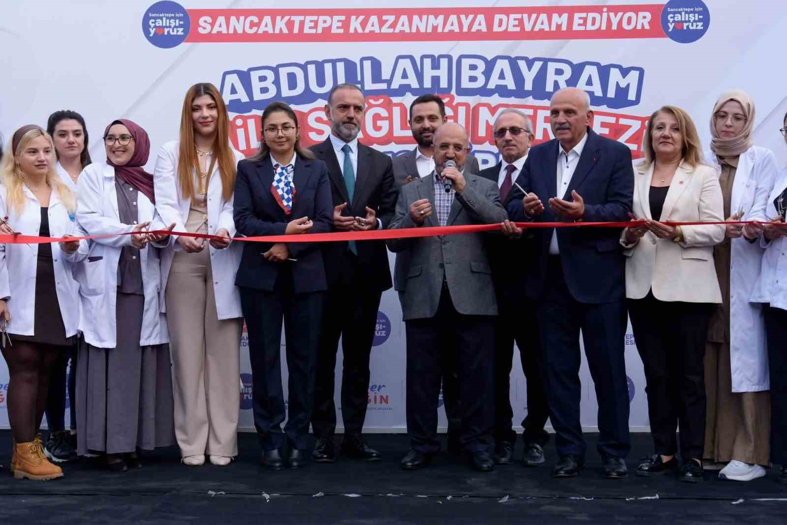SANCAKTEPE BELEDİYESİ, İLÇEDEKİ SAĞLIK YATIRIMLARINA BİR YENİSİNİ DAHA EKLEYEREK EYÜP SULTAN MAHALLESİ'NDE YAPIMI TAMAMLANAN ABDULLAH BAYRAM AİLE SAĞLIĞI MERKEZİ'Nİ TÖRENLE HİZMETE AÇTI.