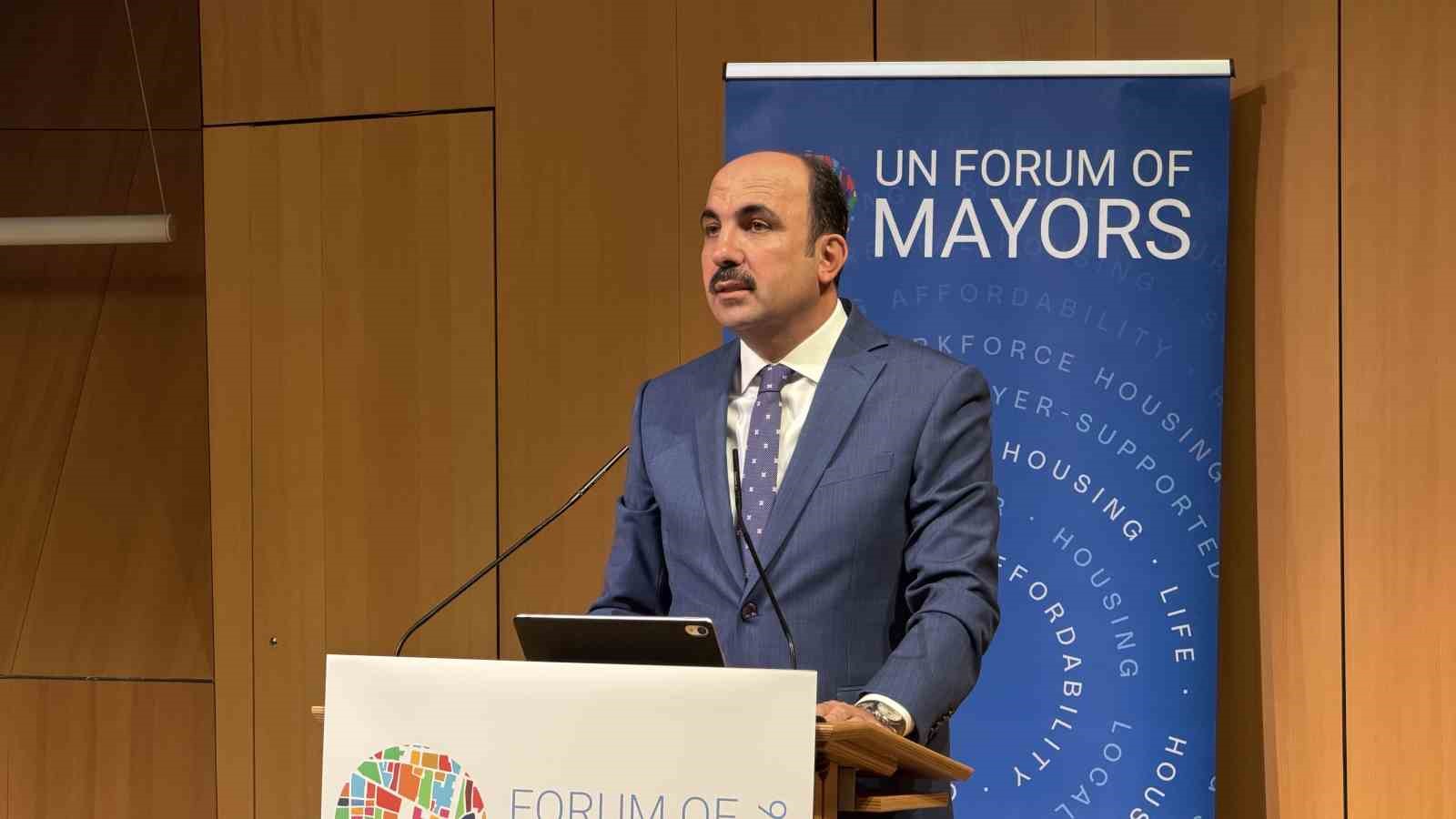UĞUR İBRAHİM ALTAY, "6. BİRLEŞMİŞ MİLLETLER BELEDİYE BAŞKANLARI FORUMU"NA (UN FORUM OF MAYORS) KATILDI.