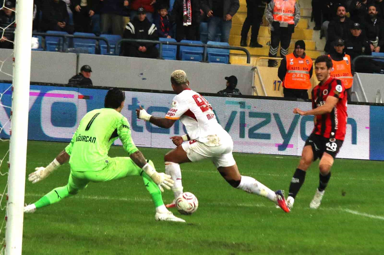 TRENDYOL SÜPER LİG'İN 8. HAFTASINDA GENÇLERBİRLİĞİ, GALATASARAY'I AĞIRLIYOR. MÜSABAKANIN İLK YARISI 0-0'LIK BERABERLİKLE TAMAMLANDI.